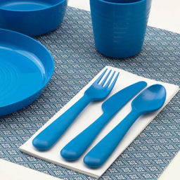 ست قاشق چنگال و چاقو کودک ایکیا (Ikea) کد 19197 بسته 18 عددی