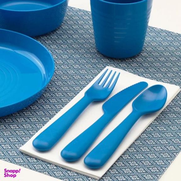 ست قاشق چنگال و چاقو کودک ایکیا (Ikea) کد 19197 بسته 18 عددی