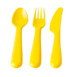 ست قاشق چنگال کودک ایکیا (Ikea) مدل Kalas بسته 3 عددی