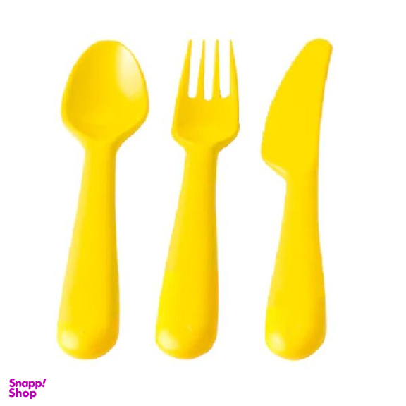 ست قاشق چنگال کودک ایکیا (Ikea) مدل Kalas بسته 3 عددی