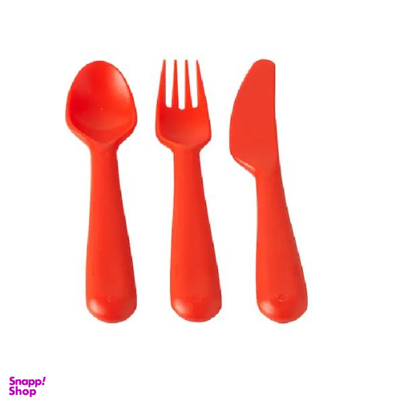 ست قاشق چنگال کودک ایکیا (Ikea) مدل Kalas بسته 3 عددی