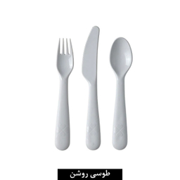 ست قاشق چنگال کودک ایکیا (Ikea) مدل Kalas بسته 3 عددی