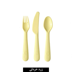 ست قاشق چنگال کودک ایکیا (Ikea) مدل Kalas بسته 3 عددی
