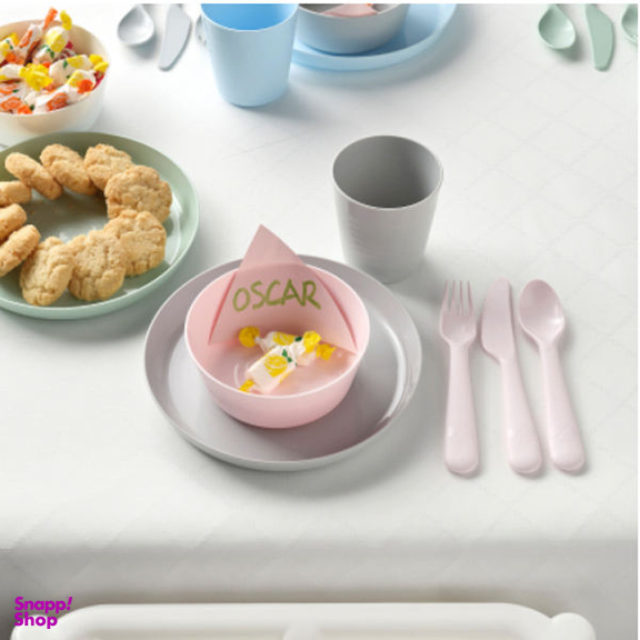 ست قاشق چنگال کودک ایکیا (Ikea) مدل Kalas بسته 3 عددی
