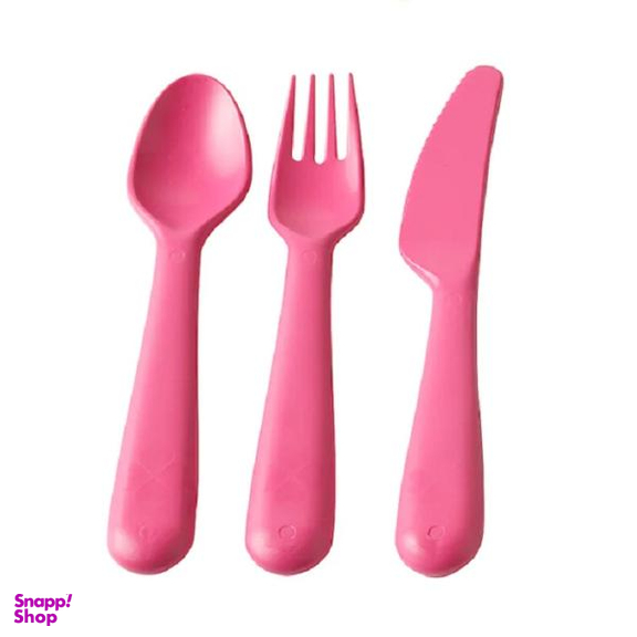 ست قاشق چنگال کودک ایکیا (Ikea) مدل Kalas بسته 3 عددی