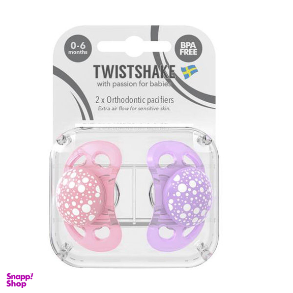 پستانک ارتودنسی تویست شیک (Twistshake) مدل 21286 مجموعه 2 عددی