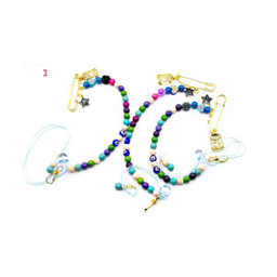 بند پستانک بهارگالری (Bahar Gallery) طرح مرغ آمین و چشم نظر کد 213018