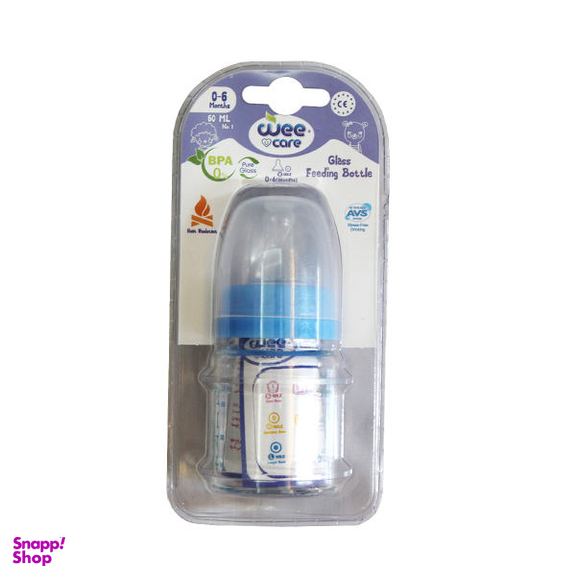 شیشه شیر وی کر (Wee Care) کد 302 ظرفیت 60 میلی لیتر