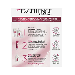 کیت رنگ مو لورآل (Loreal) مدل Excellence شماره 3 رنگ قهوه‌ای تیره حجم 48 میلی‌ لیتر