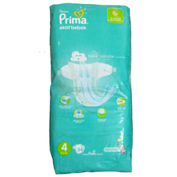 پوشک کودک پریما (Prima) مدل Aktif Bebek سایز 4 بسته 54 عددی