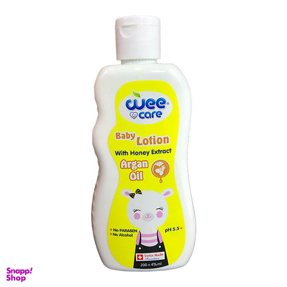 لوسیون بدن کودک وی کر (Wee Care) مدل روغن آرگان حجم 200 میلی لیتر