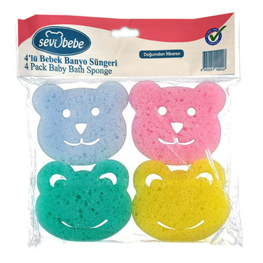 لیف حمام کودک سوی ببه (Sevibebe) مدل SEV004 بسته 4 عددی