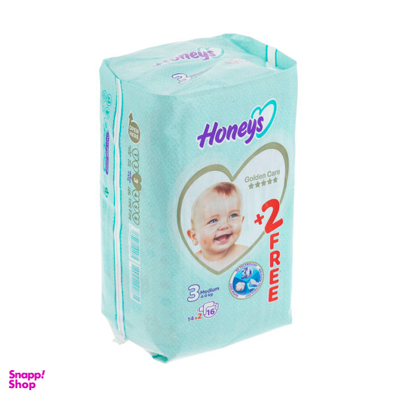 پوشک کودک هانیز (Honeys) سایز 3 بسته 16 عددی