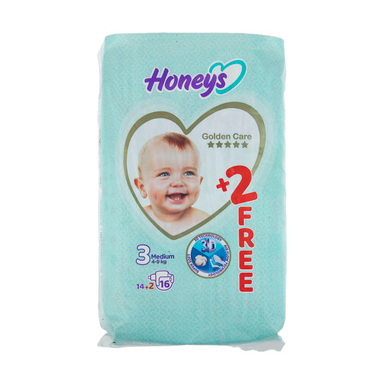پوشک کودک هانیز (Honeys) سایز 3 بسته 16 عددی