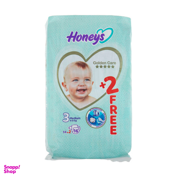 پوشک کودک هانیز (Honeys) سایز 3 بسته 16 عددی
