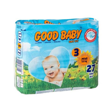 پوشک بچه گود بیبی (Good Baby) بسته 27 عددی