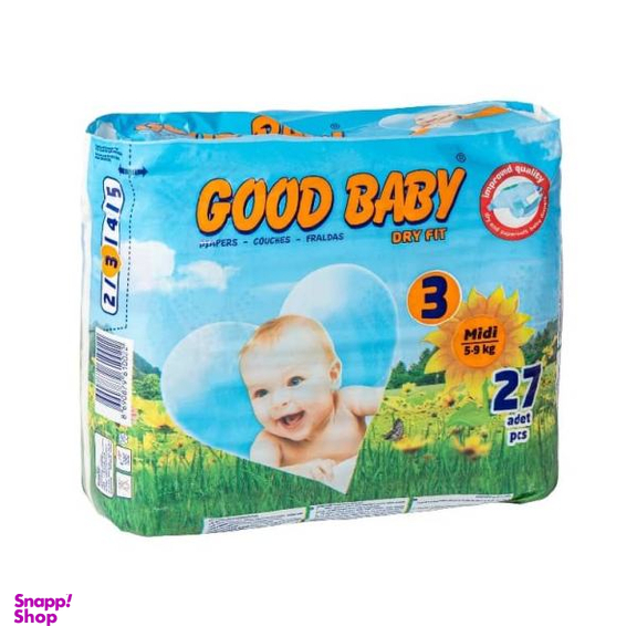 پوشک بچه گود بیبی (Good Baby) بسته 27 عددی