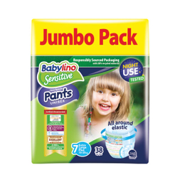 پوشک شورتی بیبی لینو (Babylino) مدل Value Pack سایز 7 بسته 38 عددی