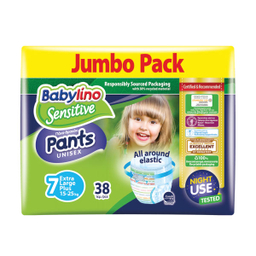 پوشک شورتی بیبی لینو (Babylino) مدل Value Pack سایز 7 بسته 38 عددی