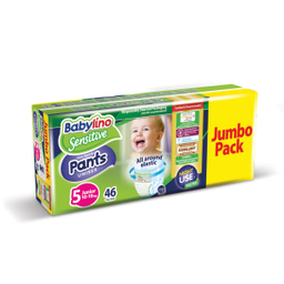 پوشک شورتی بیبی لینو (Babylino) مدل Value Pack سایز 5 بسته 46 عددی