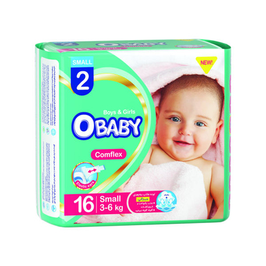 پوشک کودک او بیبی (O-Baby) مدل Comflex سایز 2 بسته 16 عددی