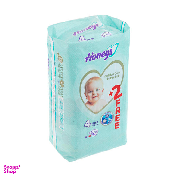 پوشک کودک هانیز (Honeys) سایز 4 بسته 14 عددی