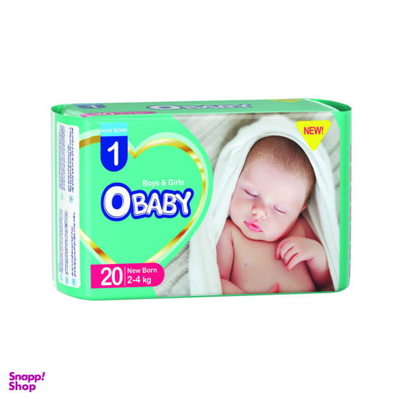 پوشک کودک او بیبی (O-Baby) مدل Comflex سایز 1 بسته 20 عددی