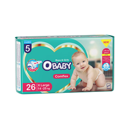 پوشک کودک او بیبی (O-Baby) مدل Comflex سایز 5 بسته 26 عددی