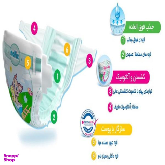 پوشک جان به به (Janbebe) کد 3 بسته 34 عددی