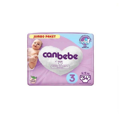 پوشک جان به به (Janbebe) کد 3 بسته 34 عددی