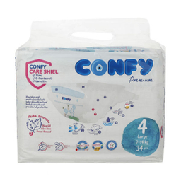 پوشک بچه کانفی (Confy) سایز 4 بسته 34 عددی