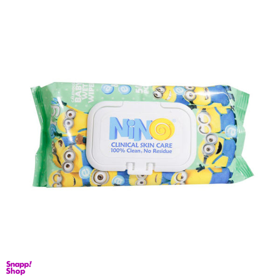 دستمال مرطوب کودک نینو (Nino) مدل Sensitive بسته 70 عددی به همراه دستمال مرطوب مدل عصاره کالاندولا بسته 50 عددی