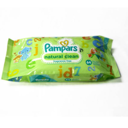دستمال مرطوب کودک پمپرز (Pampers) مدل Natural Clean
