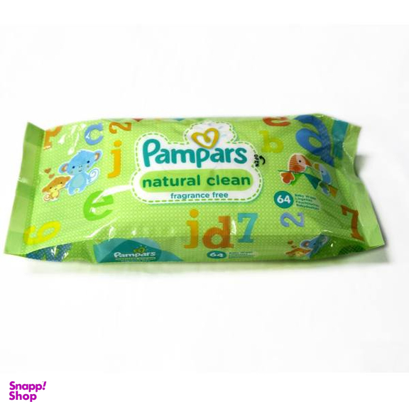 دستمال مرطوب کودک پمپرز (Pampers) مدل Natural Clean