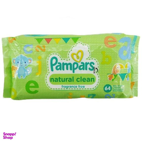 دستمال مرطوب کودک پمپرز (Pampers) مدل Natural Clean