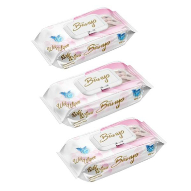 دستمال مرطوب کودک بانیو (Banyo) مدل 120 مجموعه 3 عددی