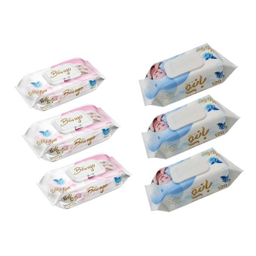 دستمال مرطوب کودک بانیو (Banyo) مدل 120 مجموعه 6 عددی