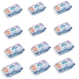 دستمال مرطوب کودک آدونیس (Adonis) مدل Economy بسته 120 عددی مجموعه 12 عددی