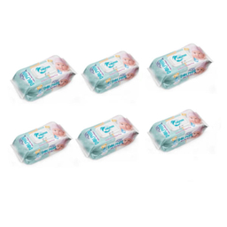 دستمال مرطوب کودک دلفین (Dolphin) مدل Economy بسته 120 عددی مجموعه 6 عددی