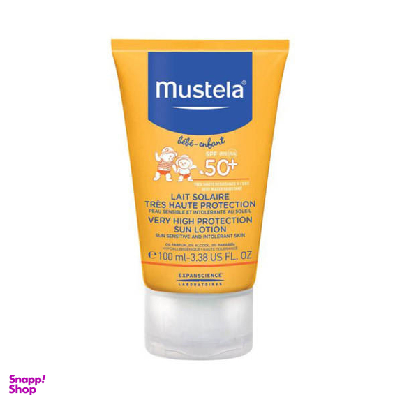 کرم ضد افتاب کودک موستلا (Mustella) مدل 50 SPF حجم 100 میلی لیتر