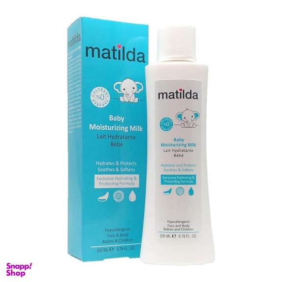 شیر مرطوب کننده پوست بدن کودک ماتیلدا (Matilda) کد 01 حجم 200 میلی لیتر