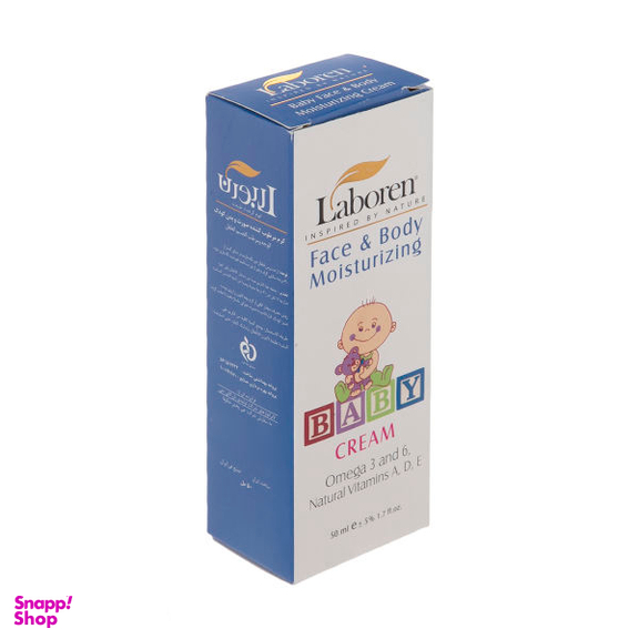 کرم مرطوب کننده کودک لابورن (Laboren) مدل Moisturizing حجم 50 میلی لیتر