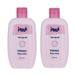 لوسیون بدن کودک فیروز (firooz) مدل 02 حجم 200 میلی لیتر بسته 2 عددی