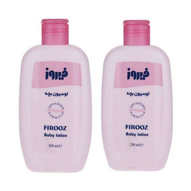 لوسیون بدن کودک فیروز (firooz) مدل 02 حجم 200 میلی لیتر بسته 2 عددی