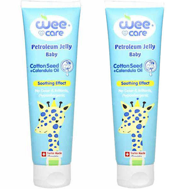 وازلین کودک وی کر (Wee Care) مدل ژله ای پنبه دانه حجم 100 میلی لیتر بسته 2 عددی