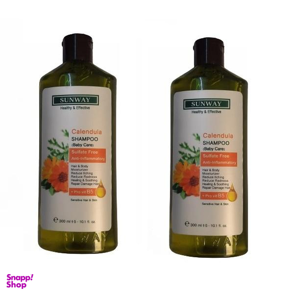 شامپو سر و بدن کودک سان وی (Sunway) مدل Calendula حجم 300 میلی لیتر