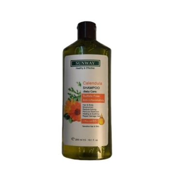 شامپو سر و بدن کودک سان وی (Sunway) مدل Calendula حجم 300 میلی لیتر
