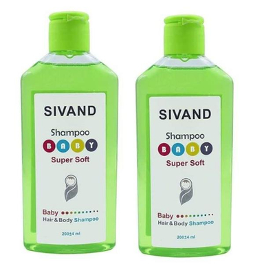شامپو سر و بدن کودک سیوند (SIVAND) مدل Super Soft حجم 200 میلی لیتر مجموعه 2 عددی