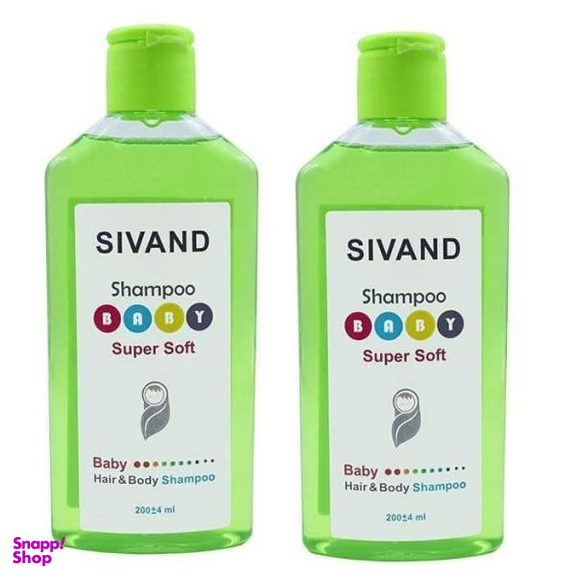 شامپو سر و بدن کودک سیوند (SIVAND) مدل Super Soft حجم 200 میلی لیتر مجموعه 2 عددی