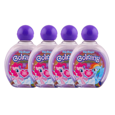 شامپو بچه گلرنگ (Golrang) مدل Purple وزن 210 گرم مجموعه 4 عددی